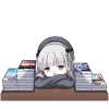 🥱 Эмодзи «Умная тян» для Telegram