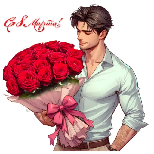 ❤️ Стикер «8 марта» для Telegram