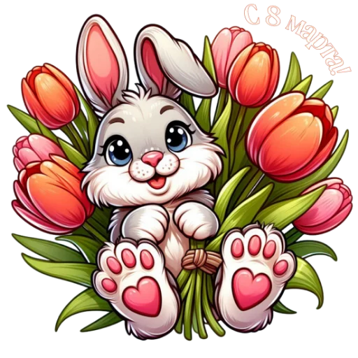 ❤️ Стикер «8 марта» для Telegram