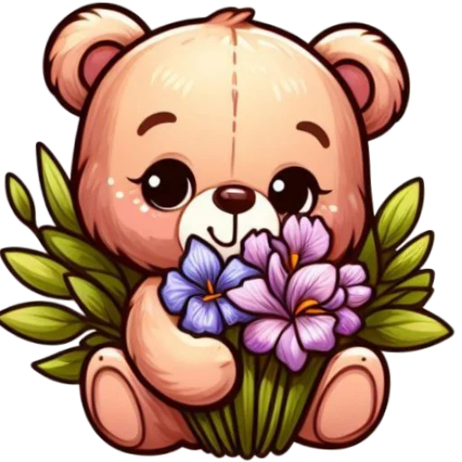 🐻 Стикер «8 марта» для Telegram