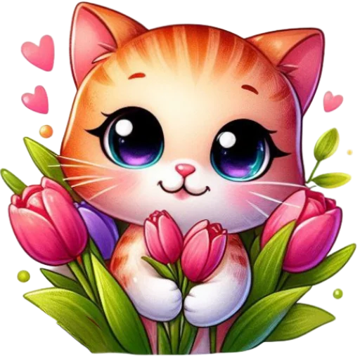 🌷 Стикер «8 марта» для Telegram
