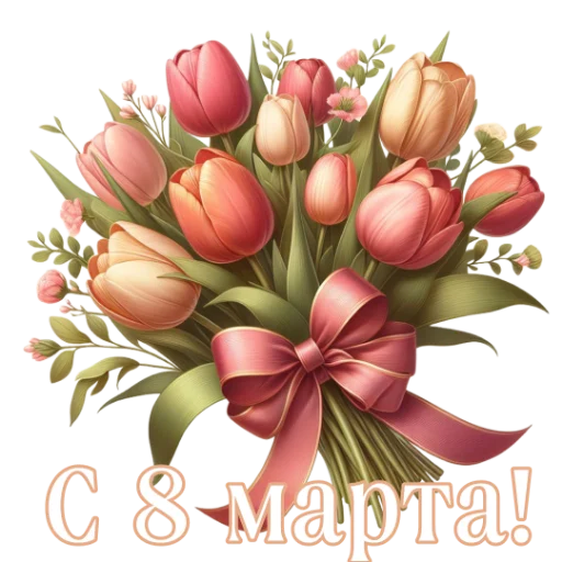 💐 Стикер «8 марта» для Telegram