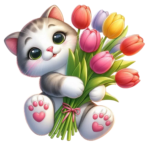 💐 Стикер «8 марта» для Telegram