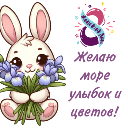 💐 Стикер «8 марта» для Telegram