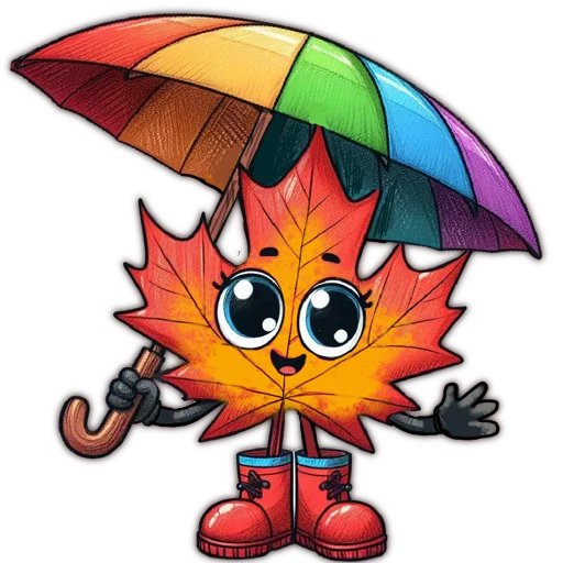 ☂️ Стикер «Листопад» для Telegram