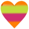 ❤️ Эмодзи «Трёхцветные буквы» для Telegram