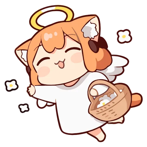 😇 Эмодзи «ume to momo» для Telegram