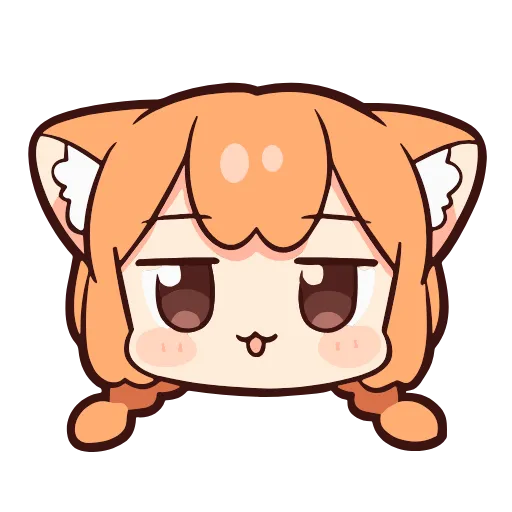 😼 Эмодзи «ume to momo» для Telegram