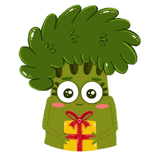 🎁 Стикер «Малышка Брокколи 2» для Telegram