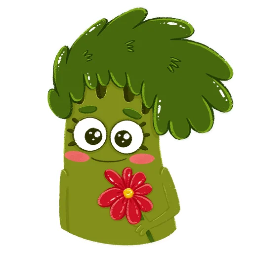🌹 Стикер «Малышка Брокколи 2» для Telegram