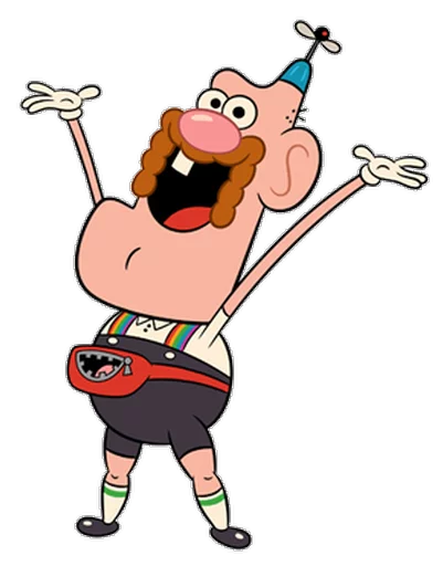 Стикерпак Uncle Grandpa для Telegram