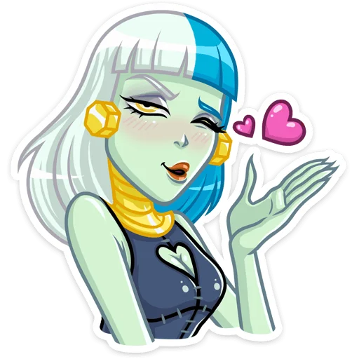 😘 Стикер «Нежить Франсин» для Telegram