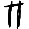 Стикер 17 black marker