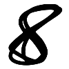 Стикер 43 black marker