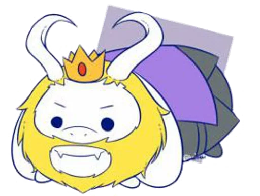 🍵 Стикер «Undertale Azgore» для Telegram