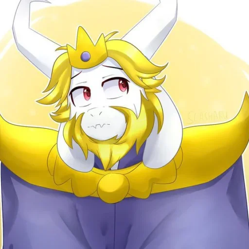🍵 Стикер «Undertale Azgore» для Telegram