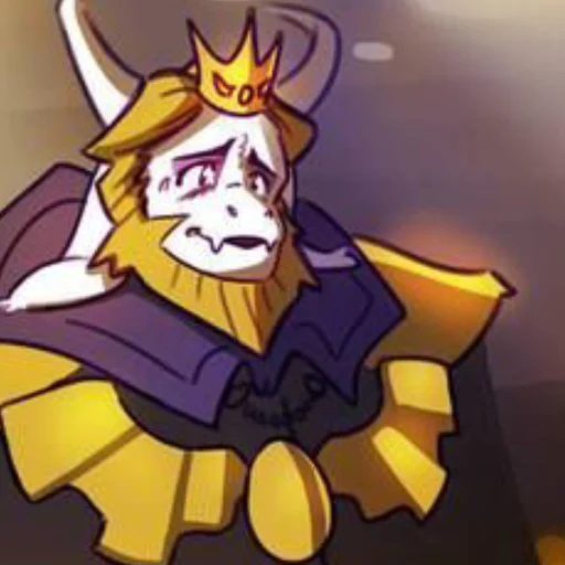 🍵 Стикер «Undertale Azgore» для Telegram