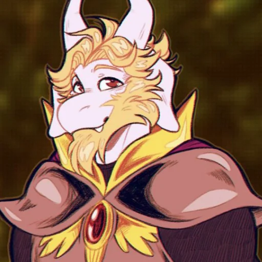 🍵 Стикер «Undertale Azgore» для Telegram