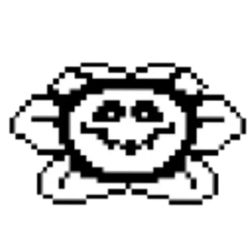 😈 Стикер «Undertale Flowey» для Telegram