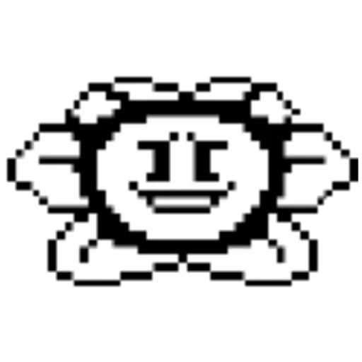 😟 Стикер «Undertale Flowey» для Telegram