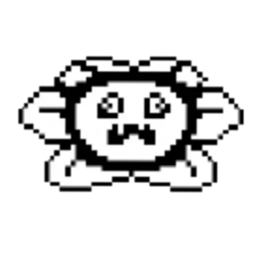 😖 Стикер «Undertale Flowey» для Telegram