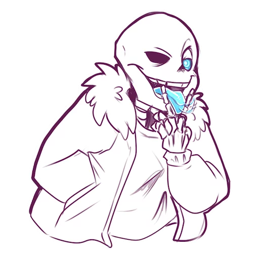 😜 Стикер «Undertale Trash» для Telegram