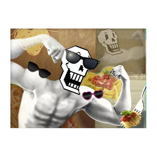 😎 Стикер «Undertale Trash» для Telegram