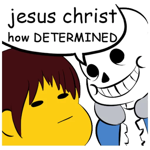 😝 Стикер «Undertale Trash» для Telegram