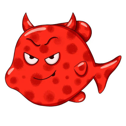 😈 Стикер «Underwater world» для Telegram