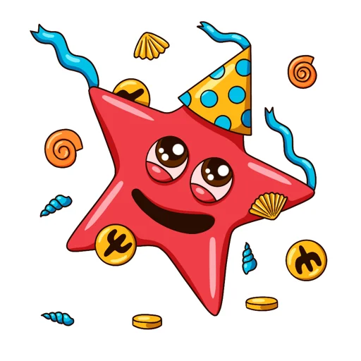 🥳 Стикер «Underwater world» для Telegram