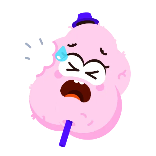 🥺 Стикер «Unheathy Food» для Telegram