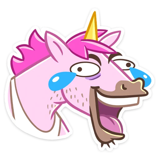 🤣 Стикер «Единорог Борис» для Telegram
