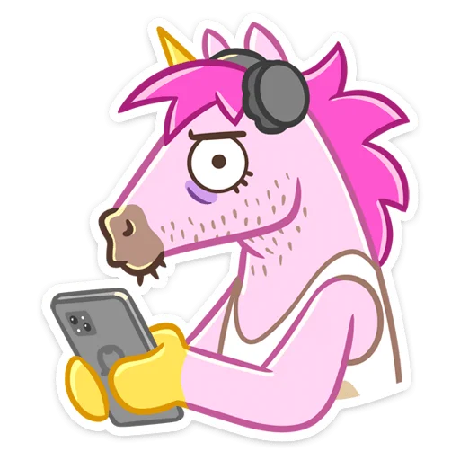 📱 Стикер «Единорог Борис» для Telegram
