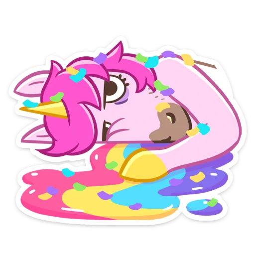 🎨 Стикер «Единорог Борис» для Telegram