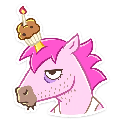 🧁 Стикер «Единорог Борис» для Telegram