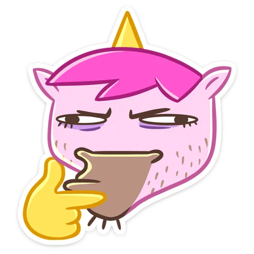 🤔 Стикер «Единорог Борис» для Telegram