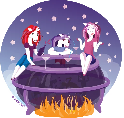 🦄 Стикер «женсовет» для Telegram