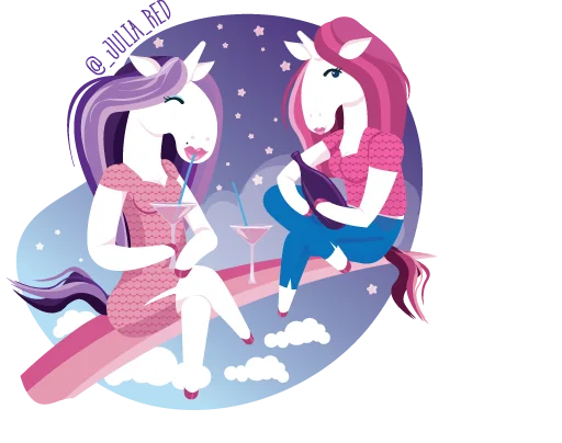 🦄 Стикер «женсовет» для Telegram