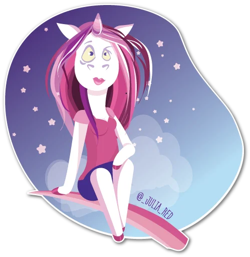 🦄 Стикер «женсовет» для Telegram