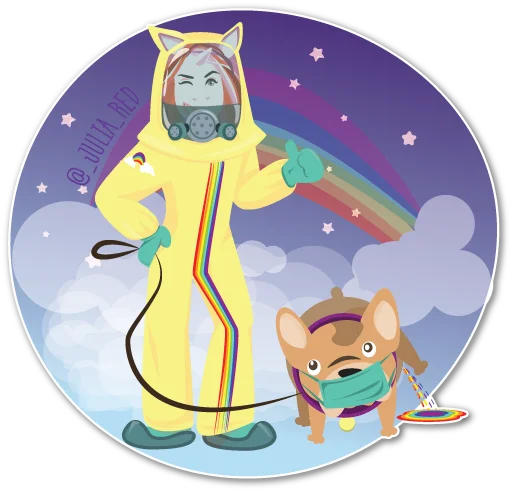 😉 Стикер «женсовет» для Telegram