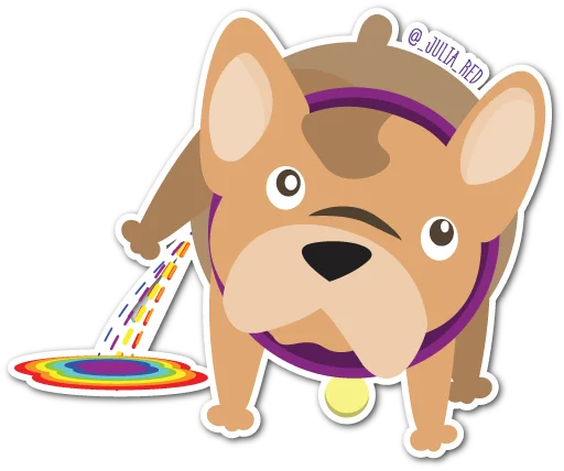 🌈 Стикер «женсовет» для Telegram
