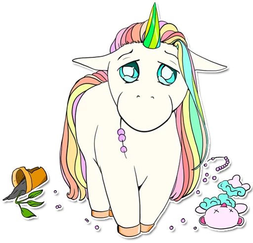 🥹 Стикер «unicorn_kravez» для Telegram