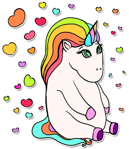 🥰 Стикер «unicorn_kravez» для Telegram