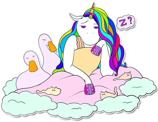🌤 Стикер «unicorn_kravez» для Telegram