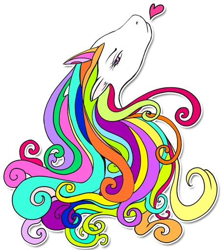 ❤️ Стикер «unicorn_kravez» для Telegram
