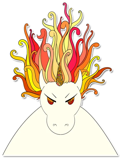 🤬 Стикер «unicorn_kravez» для Telegram