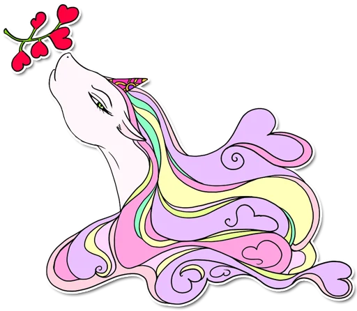 💓 Стикер «unicorn_kravez» для Telegram
