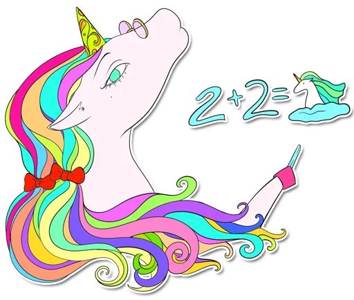 🤓 Стикер «unicorn_kravez» для Telegram
