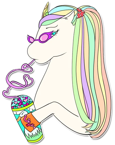 😎 Стикер «unicorn_kravez» для Telegram