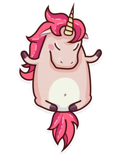 😑 Стикер «Stella the Unicorn» для Telegram